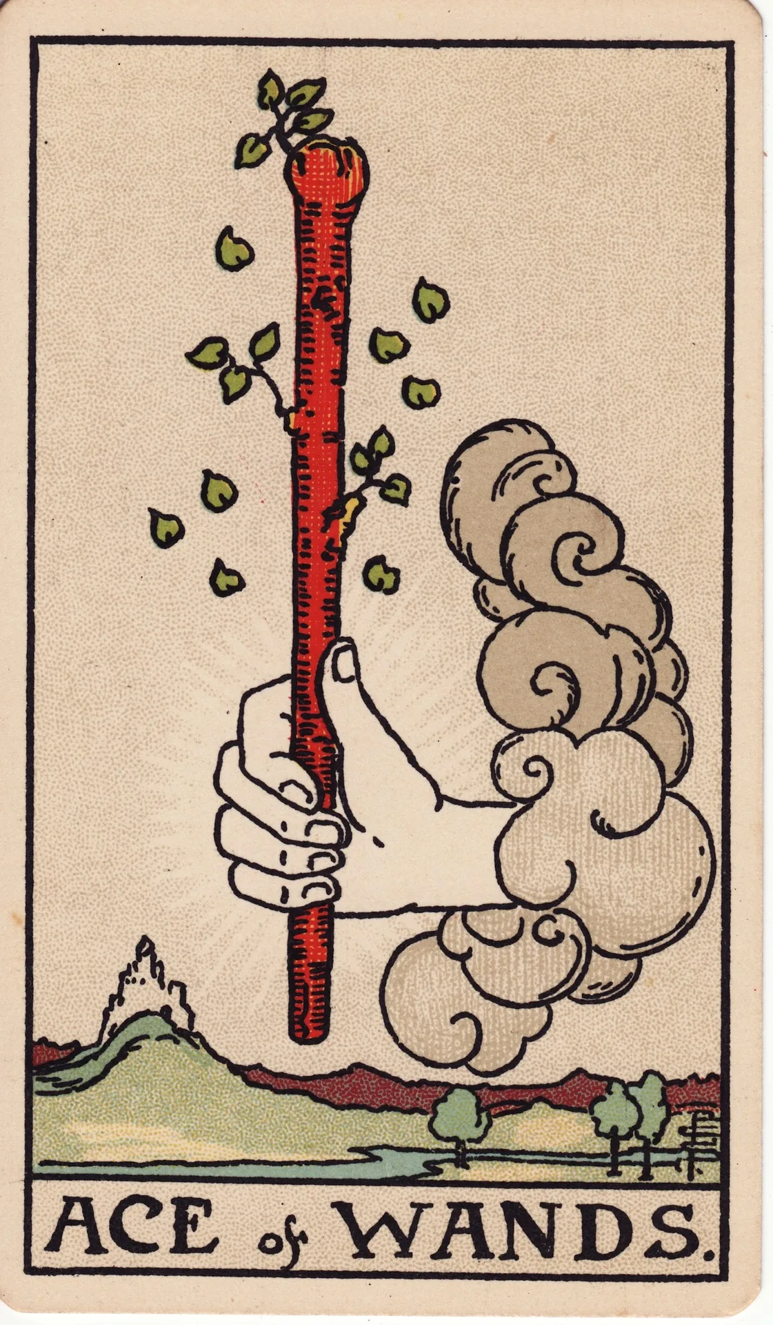 Ace of Wands — Rider-Waite tarot card