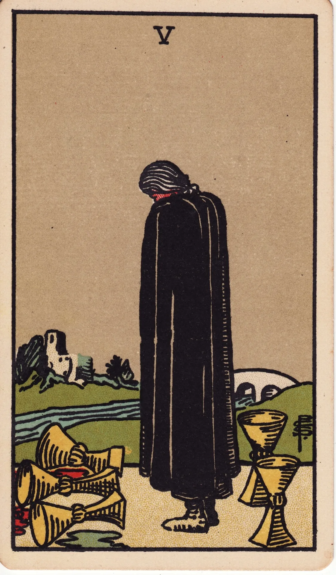 Five of Cups — Rider-Waite tarot card