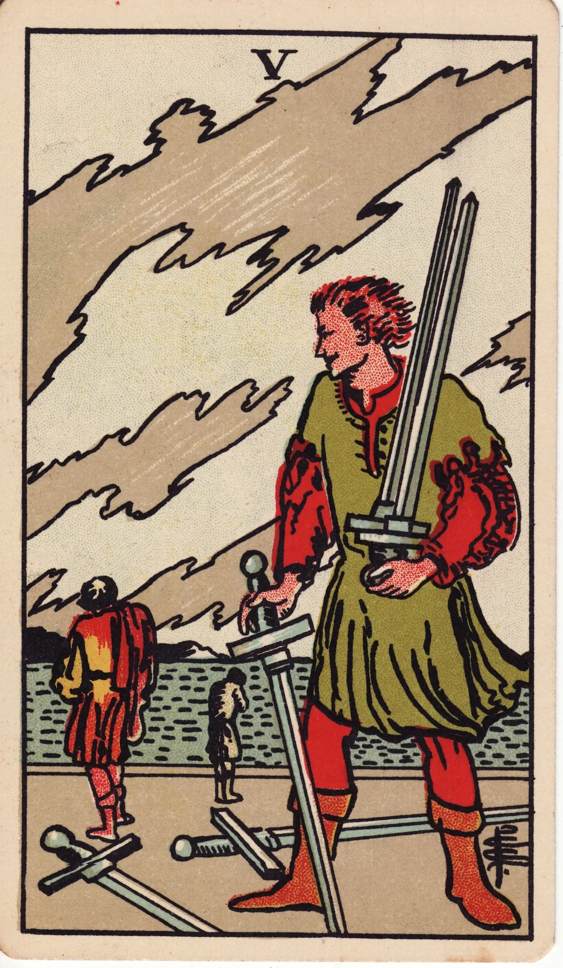 Five of Swords — Rider-Waite tarot card