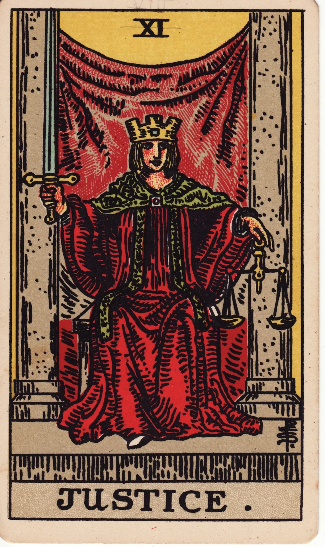 Justice — Rider-Waite tarot card