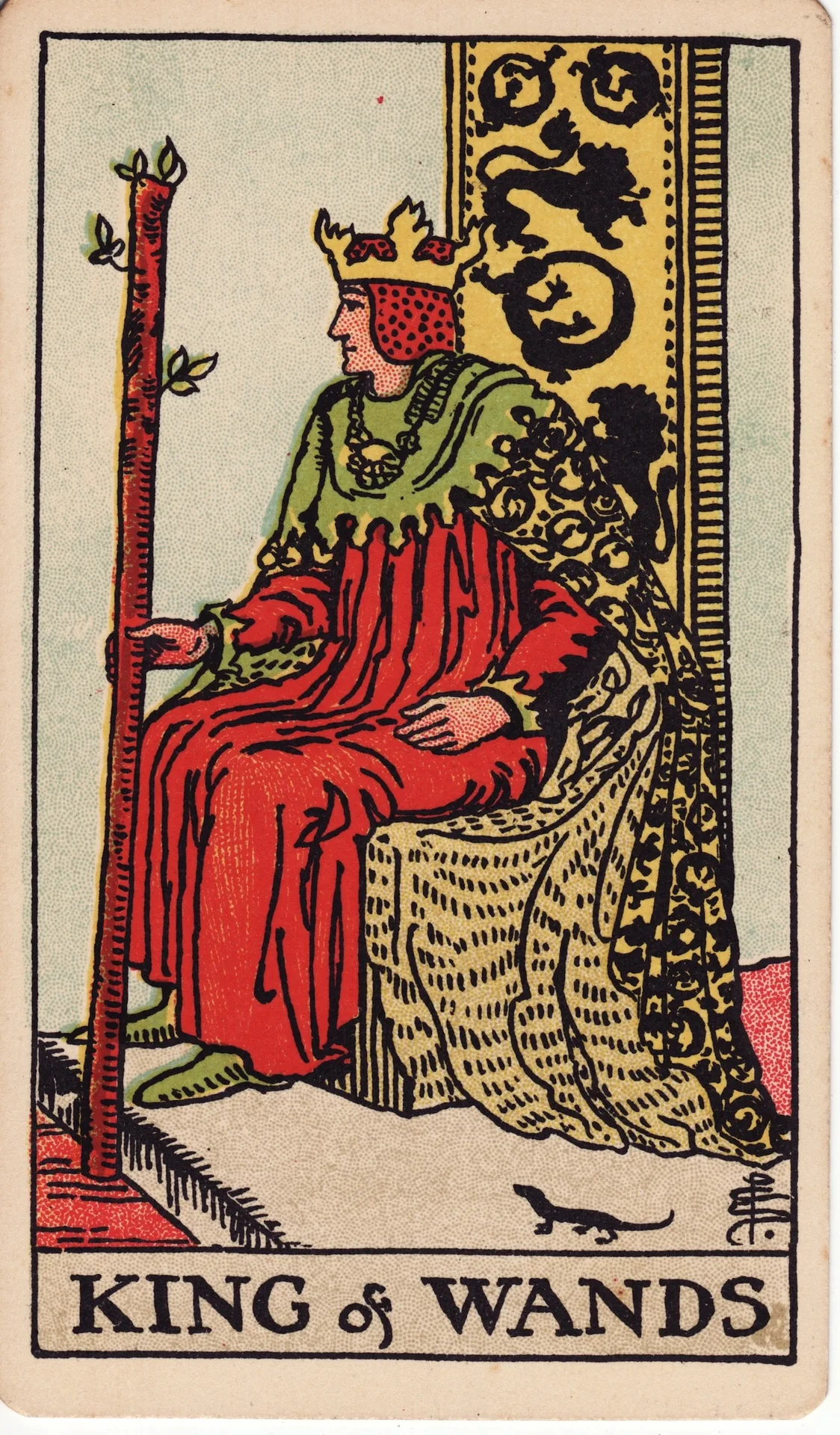 King of Wands — Rider-Waite tarot card