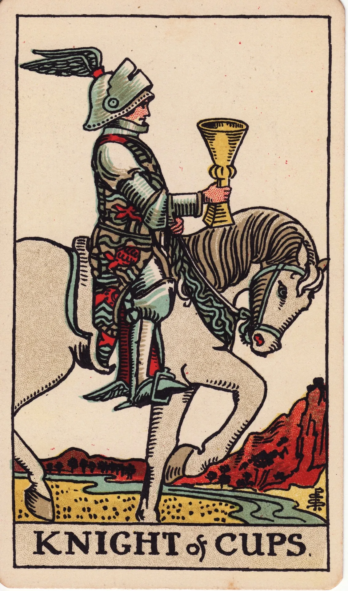 Knight of Cups — Rider-Waite tarot card