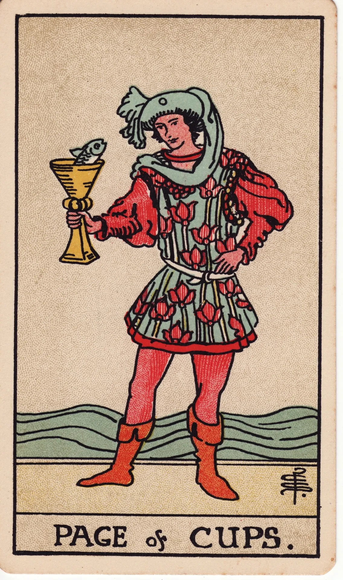 Page of Cups — Rider-Waite tarot card