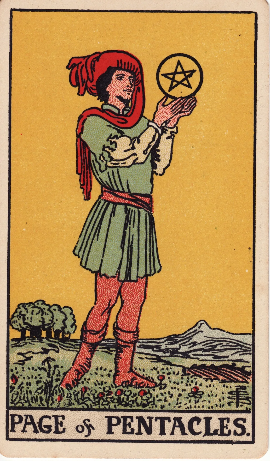 Page of Pentacles — Rider-Waite tarot card