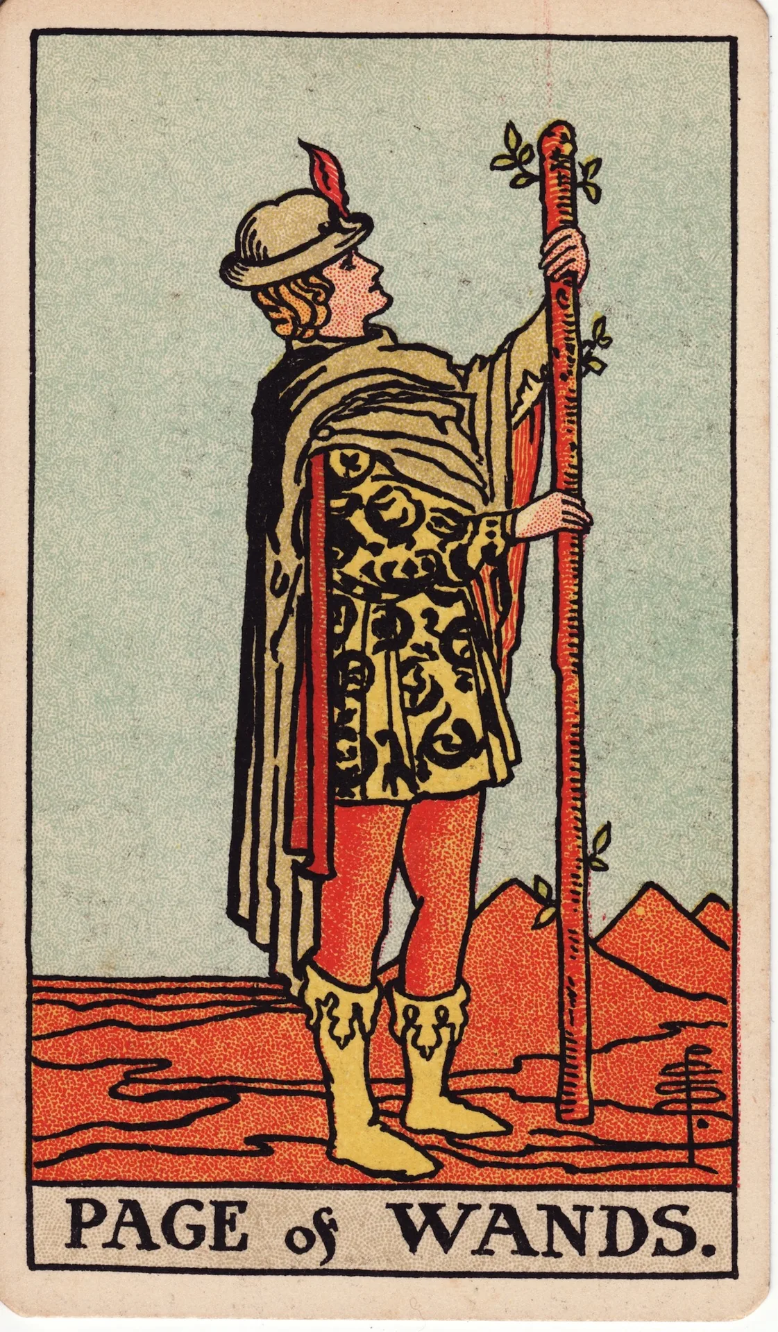Page of Wands — Rider-Waite tarot card