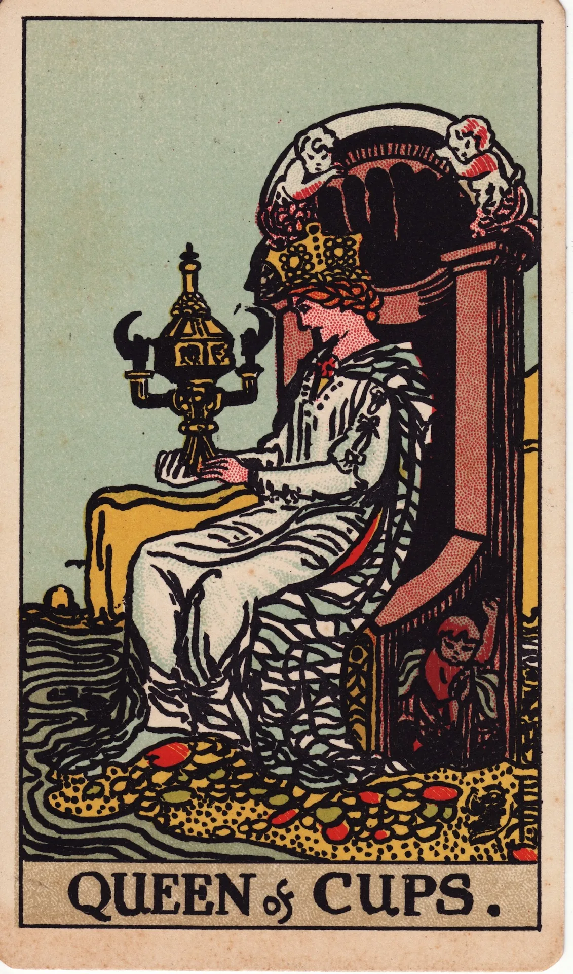 Queen of Cups — Rider-Waite tarot card