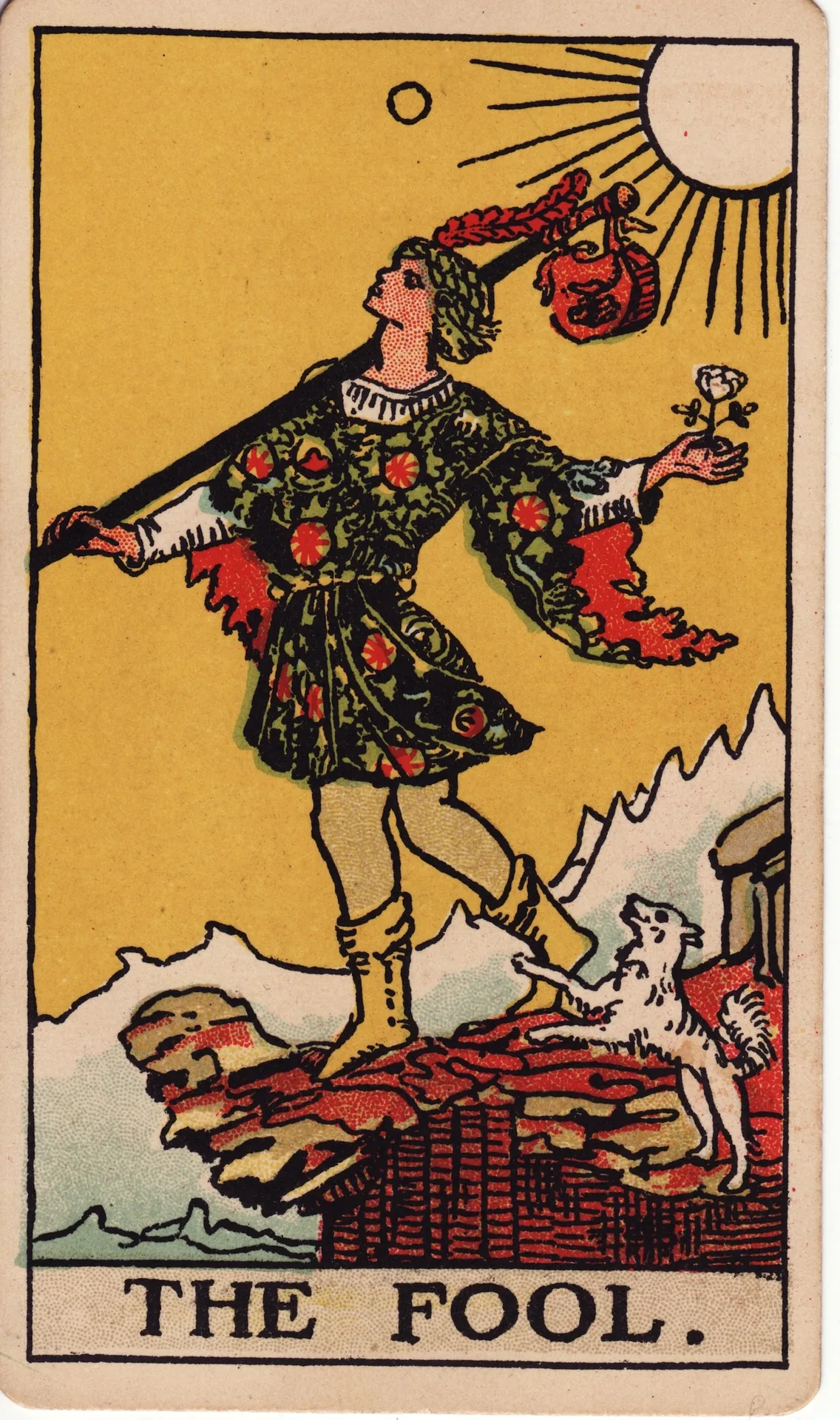 The Fool — Rider-Waite tarot card