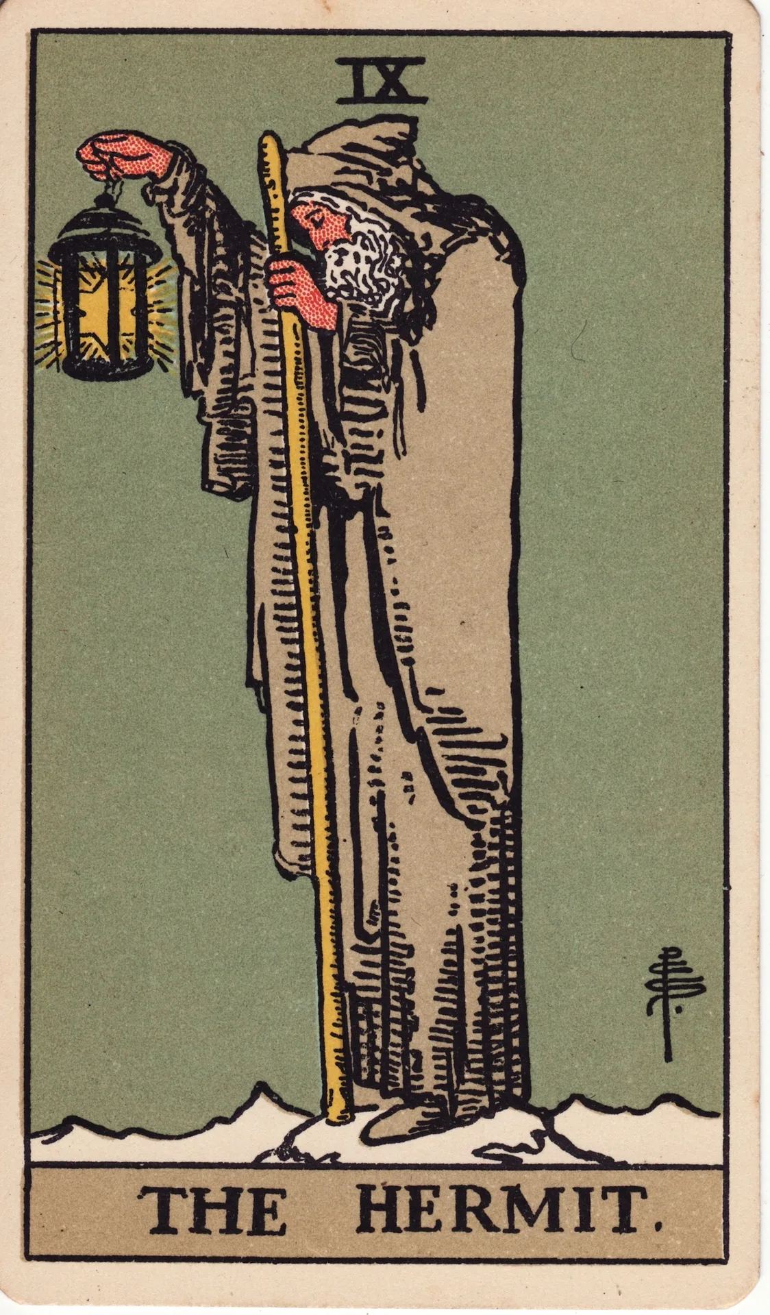 The Hermit — Rider-Waite tarot card