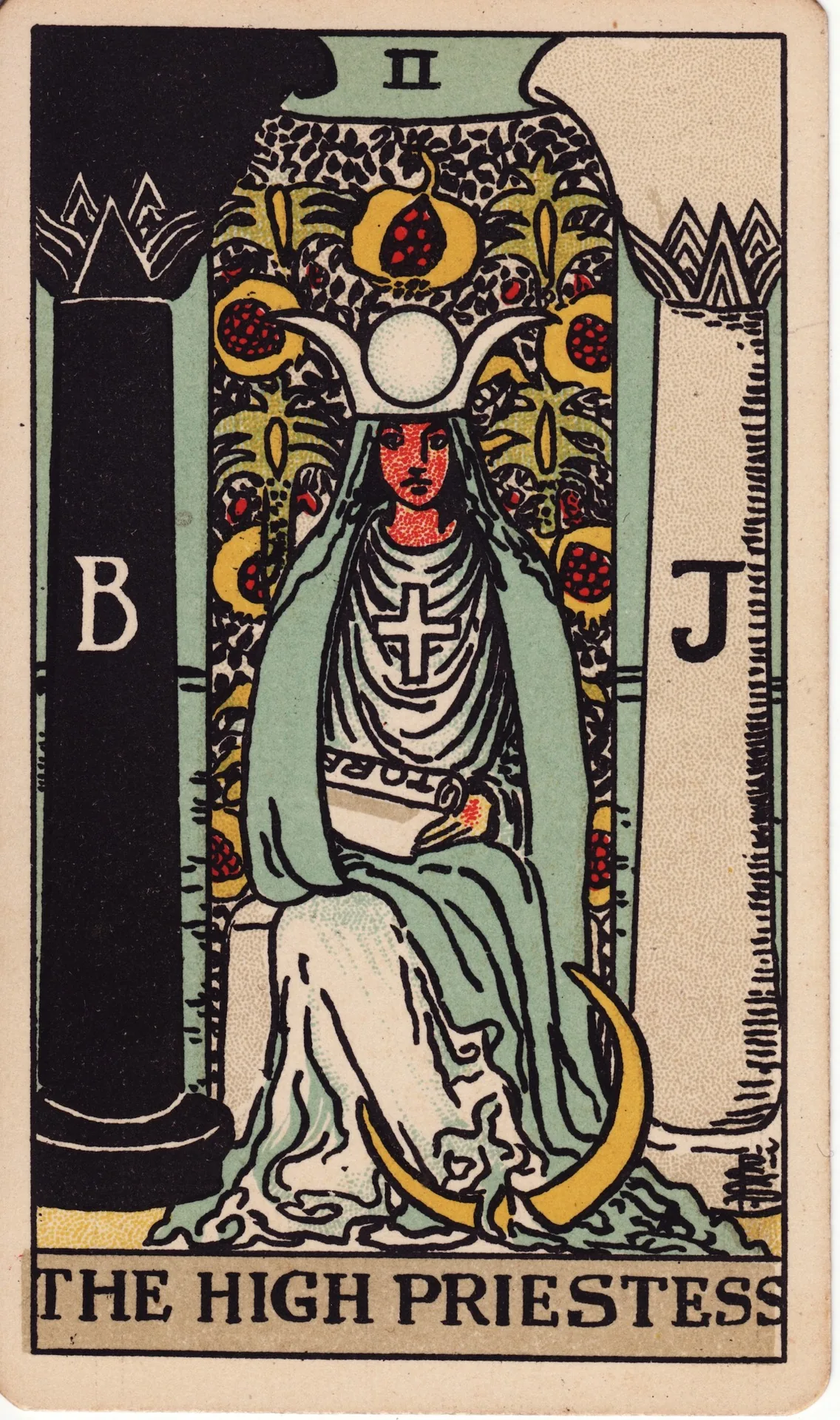 The High Priestess — Rider-Waite tarot card