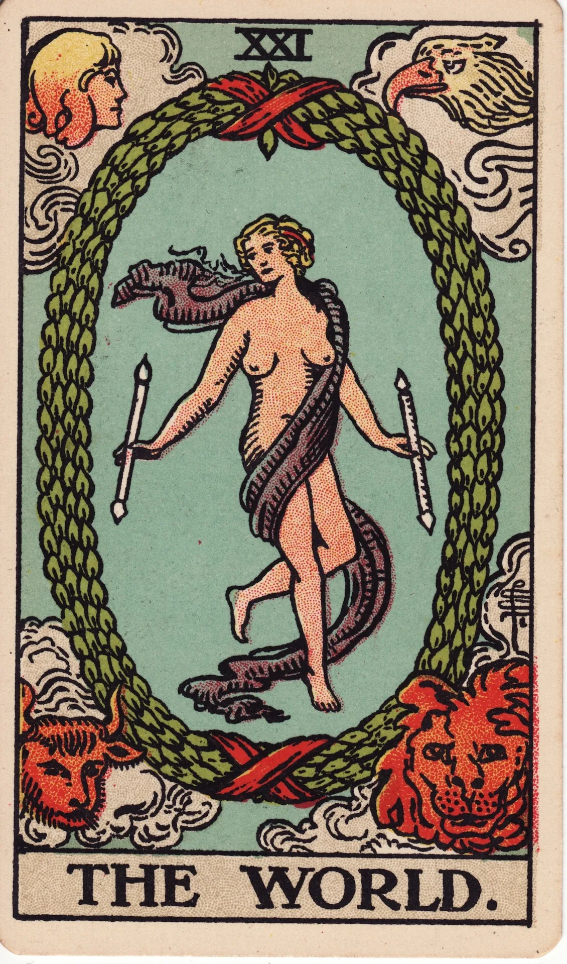 The World — Rider-Waite tarot card