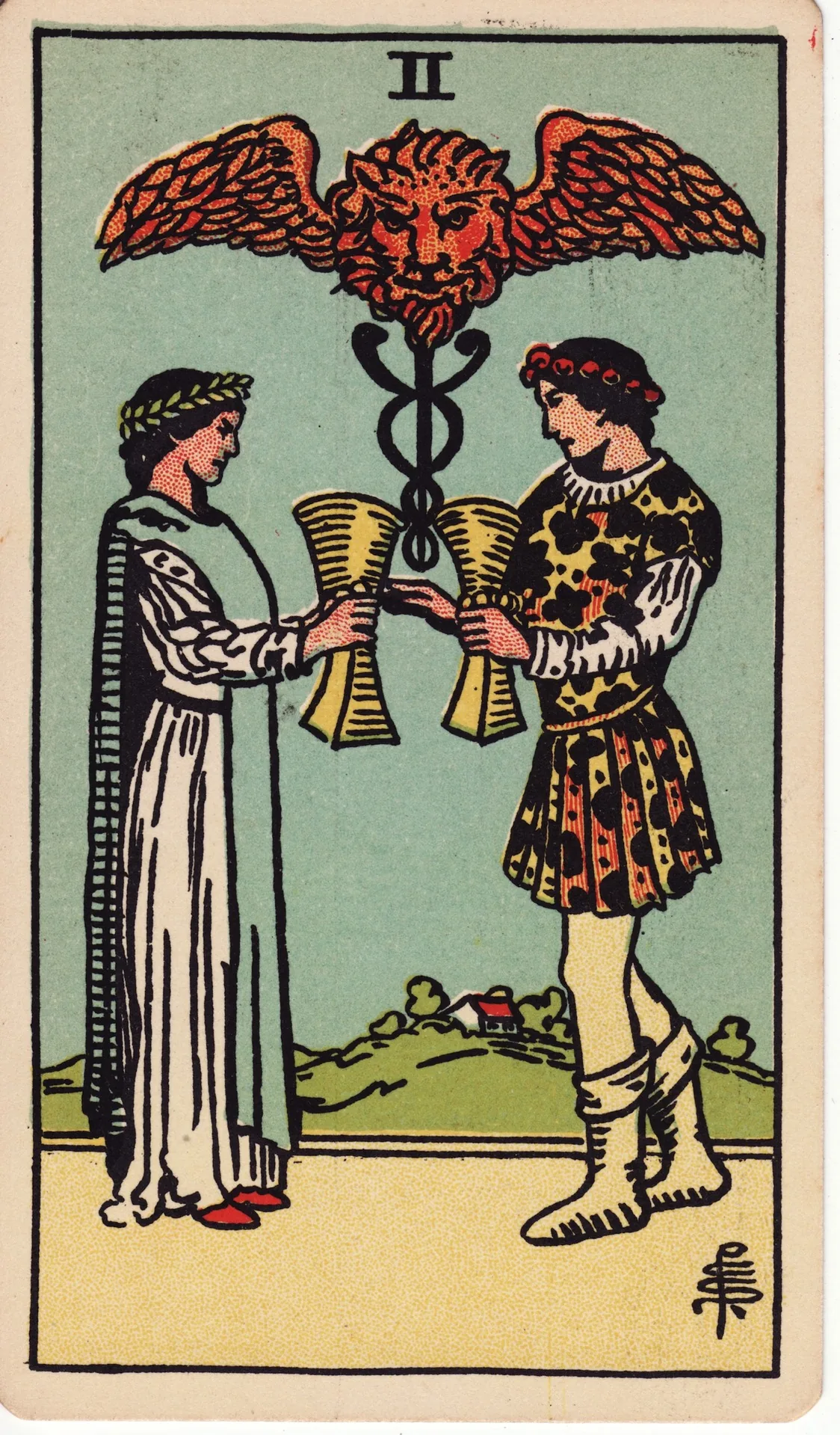 Two of Cups — Rider-Waite tarot card