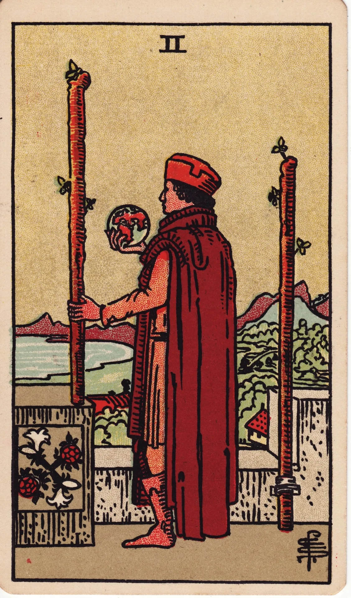 Two of Wands — Rider-Waite tarot card