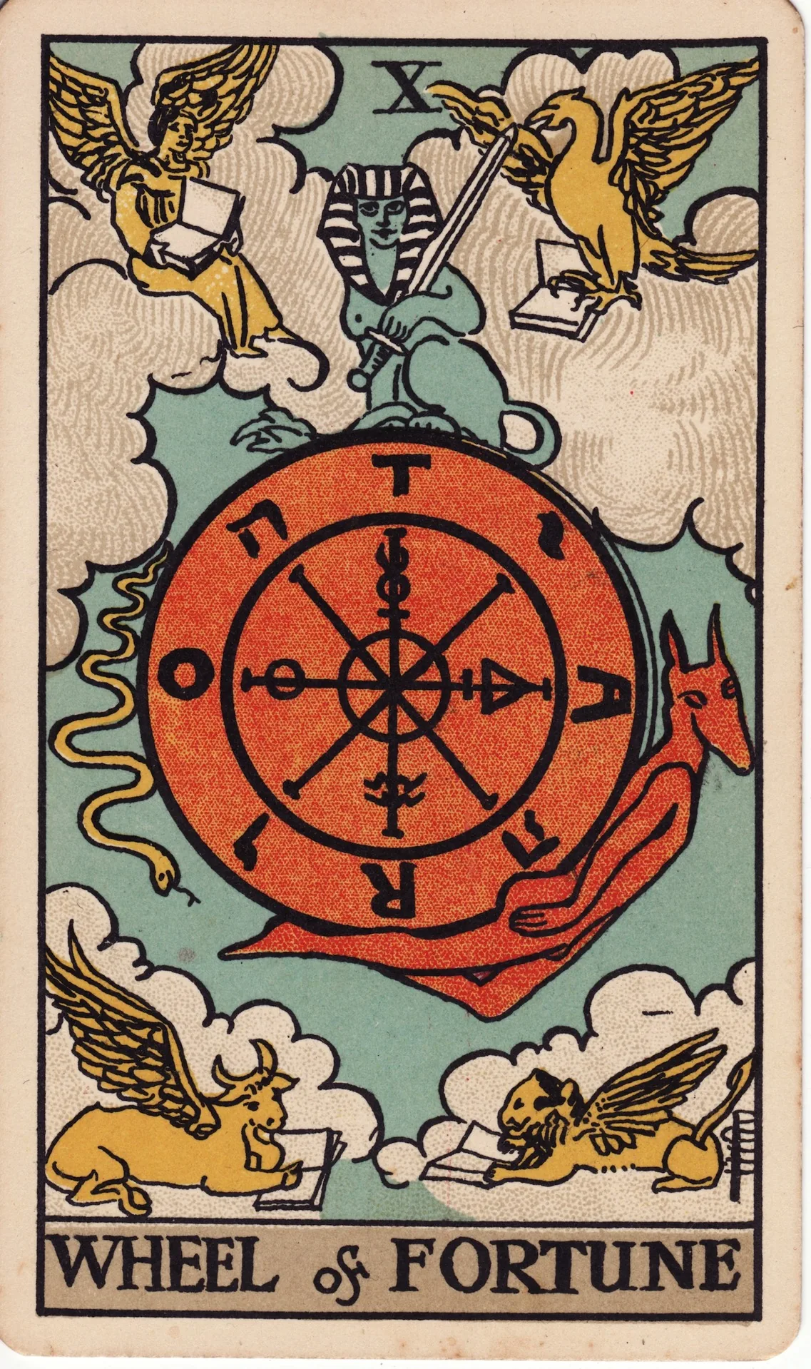 Wheel of Fortune — Rider-Waite tarot card